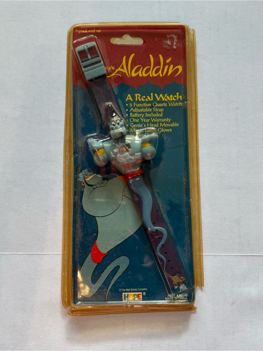 Vintage 1992 Disney Aladdin Genie Kids Digital Watch New Sealed